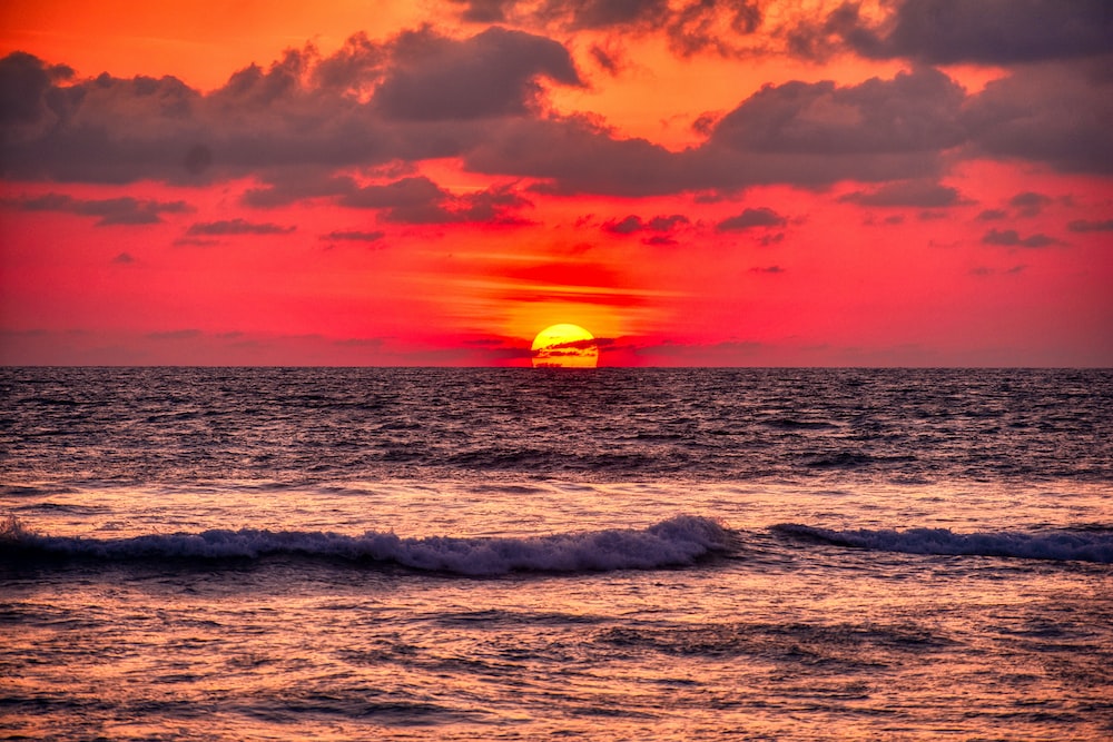 Sunset on a Beach